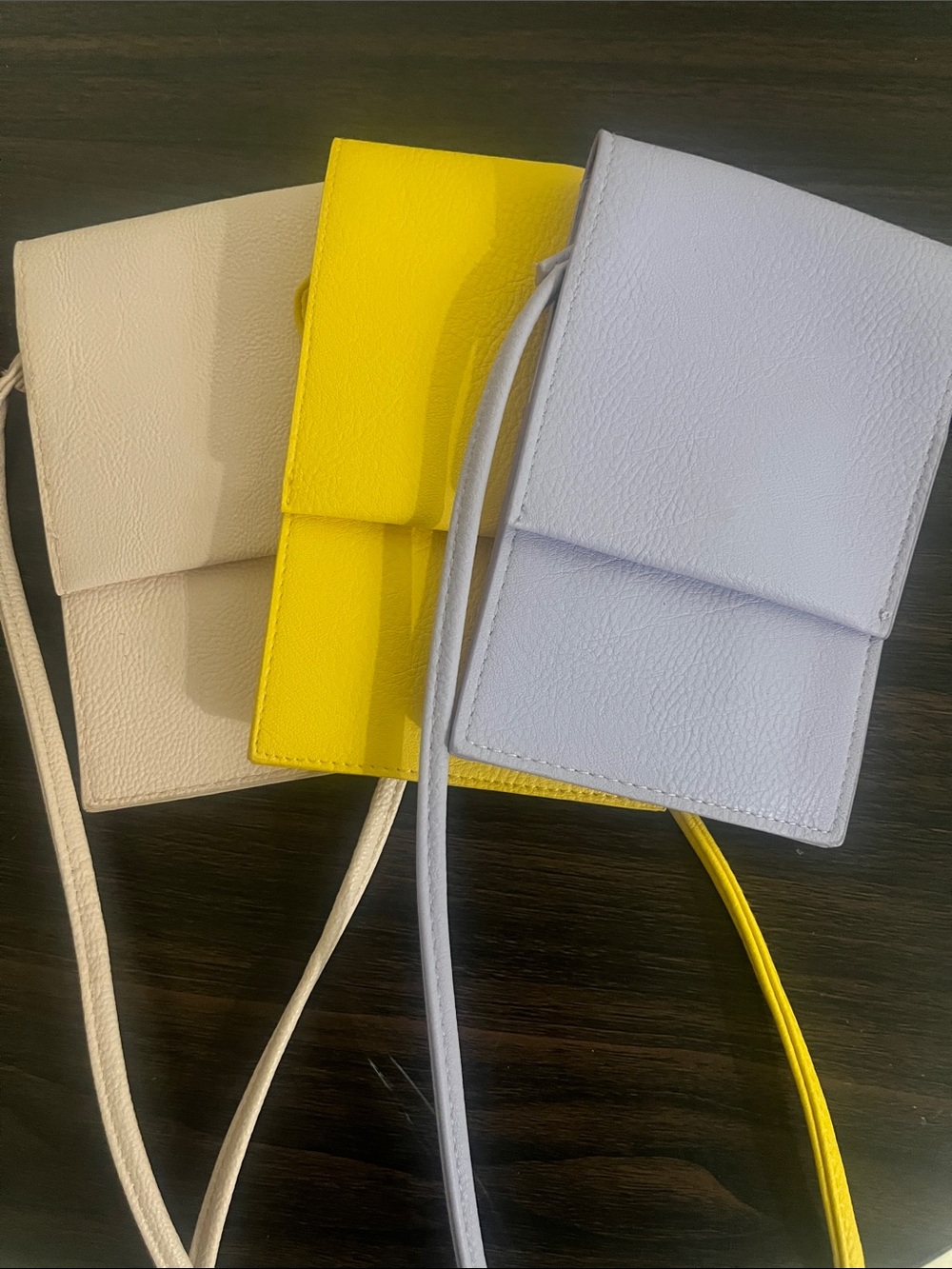Minimalist Crossbody Phone Bag in Yellow, Pink , and Lavender